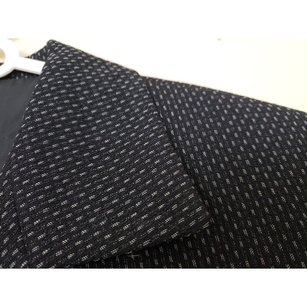 Y2K Zanella Womens Blazer Size 6 Lined Italy Black Office Siren Career Business - Picture 4 of 8